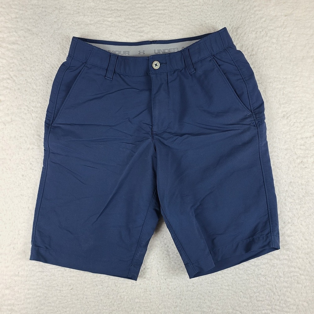 Under Armour Shorts Mens‎ 30 Blue Navy 10" Loose Hybrid Chino Performance Golf